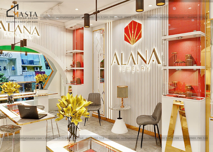 Thiết kế tiệm vàng Alana, Quận 1